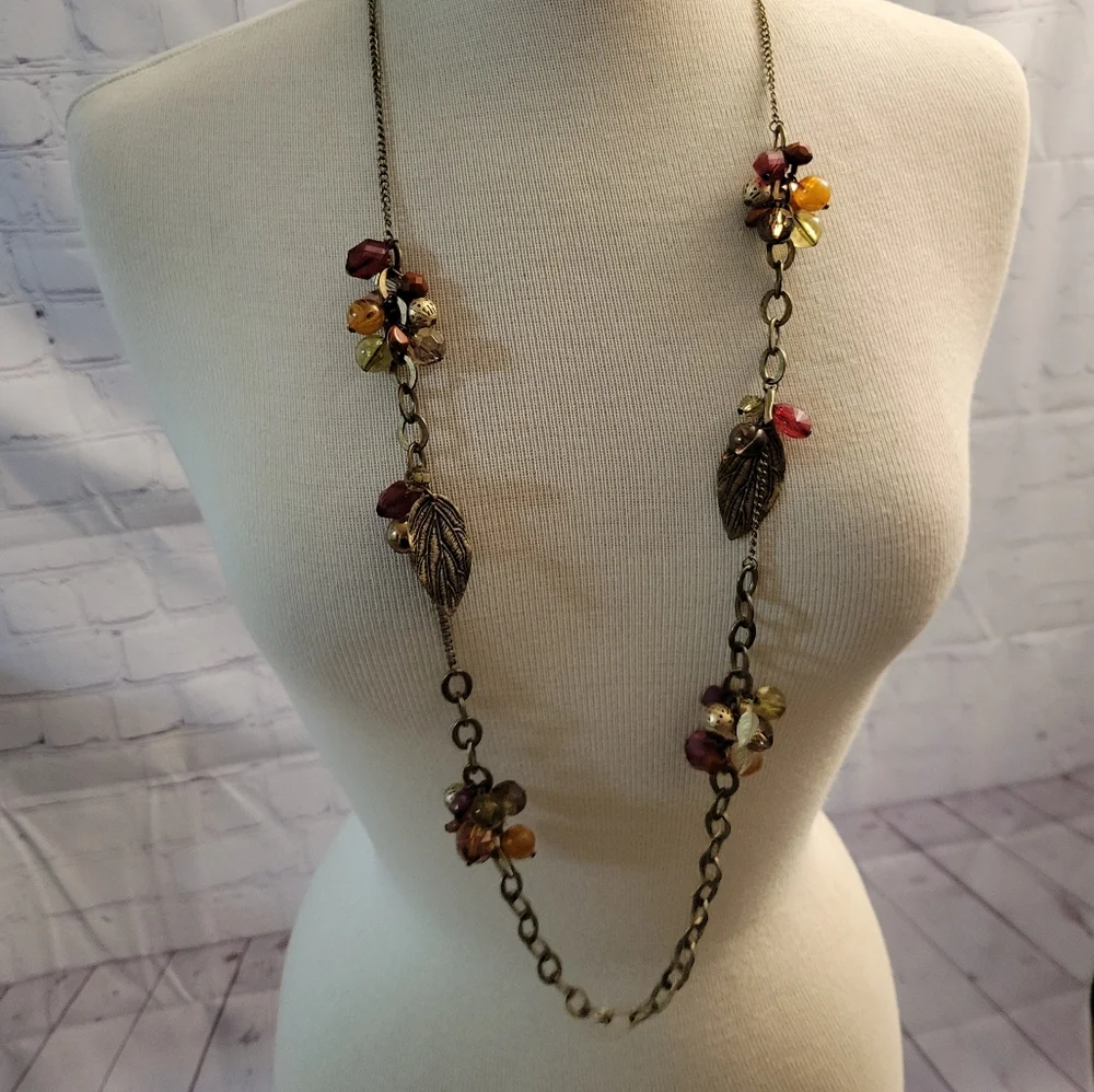 Ruby Rd Beaded Chain Necklace - Picture 1 of 8